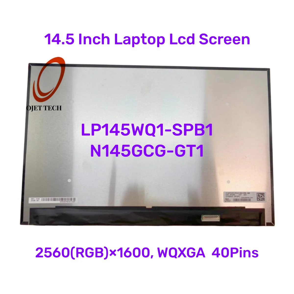 

LP145WQ1-SPB1 LP145WQ1 SPB1 0FDG5D 14.5 inch Laptop Display LCD Screen No-touch Slim IPS Panel QHD 2560x1600 60Hz