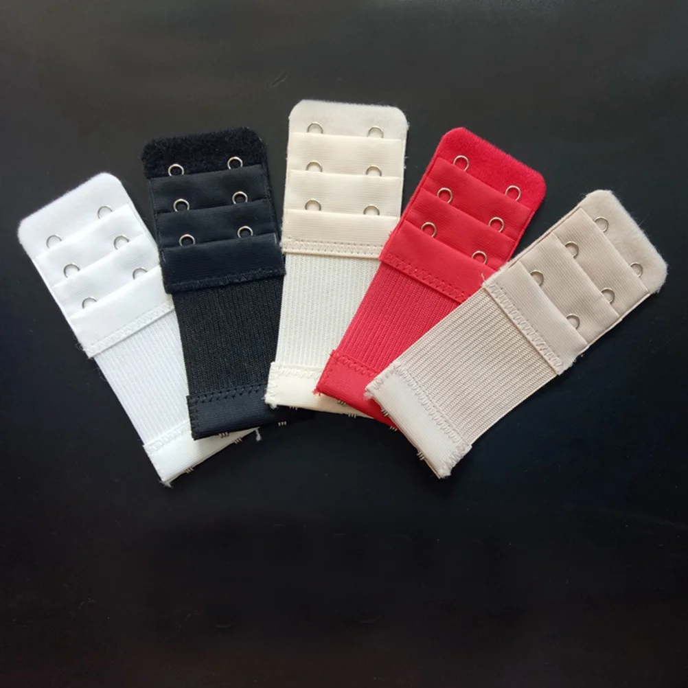 3 PCS Lingeries Back Extender Hook 2 Hooks Strap Three Buttons Women's Pregnant Woman