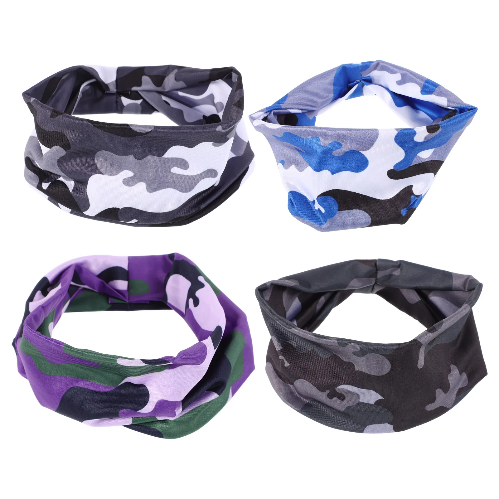 

4 Pcs Fitness Sweatbands High Absorption Anti Sweat Breathable Kids Youth Headbands Girls Boys Sports Accessories Workout