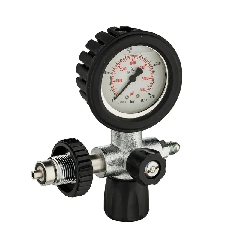 High pressure air compressor component filling valve