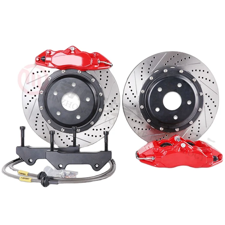 Modified Big Brake Caliper  for CP 9200 4 POT for Civic Car Model with 330mm 345mm Rotor Disk Kit for 17 Inch Wheel