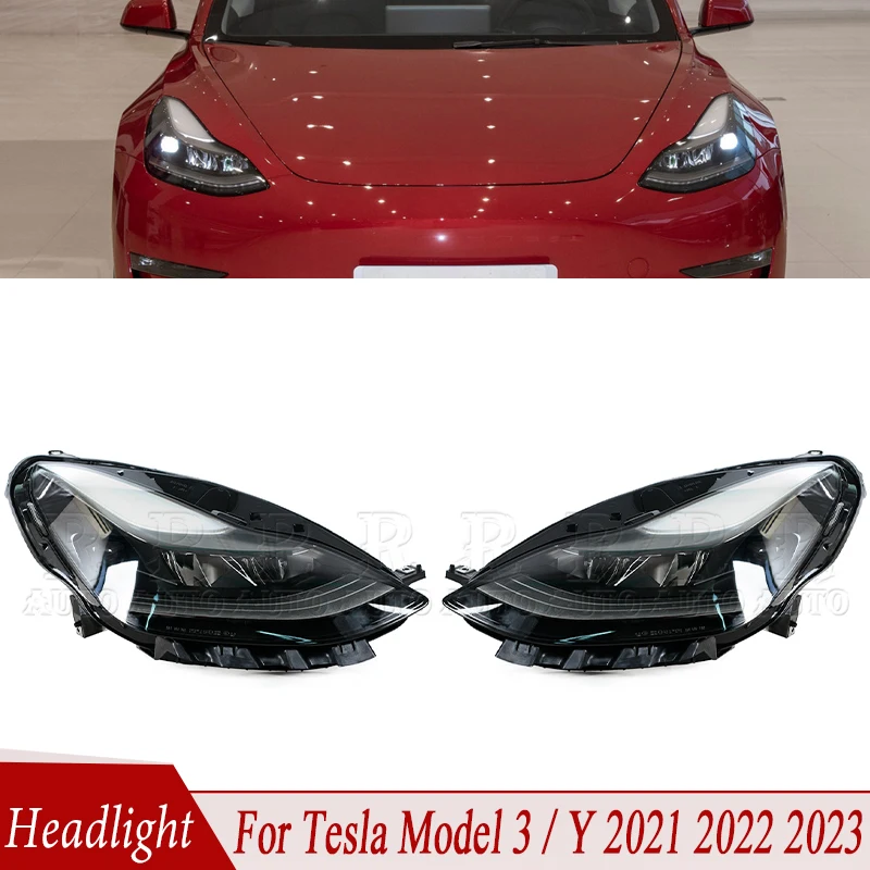 

For Tesla Model 3 Model Y 2021 2022 2023 Car Headlight Assembly Front Bumper Headlamp Head Lamp Fog Light 151495200C 151495300C