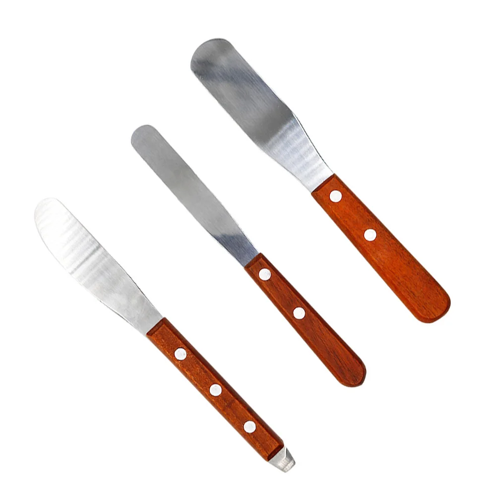 3 Pcs Plaster Spatula Professional Mixing Material Mixer Tool Instrument for