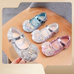 Zapatos nisenagirl scarpa da principessa primavera nuovo cartone animato bambino scarpe in pelle paillettes Mary Jane scarpa Cartoon Girl Shoes Kid Shoes Lolita