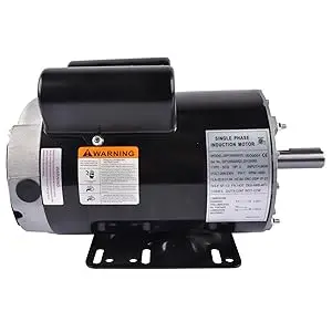 AP03 5HP Air Compressor Electric Motor, 230V 22 Amps, 3450RPM 56HZ Frame, 7/8" Keyed Shaft, CW/CCW Rotation 2.25" Shaft Length