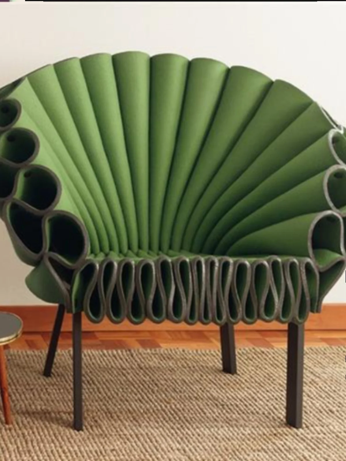 Dror Peacockr Creative Designer Single Chair Peacock Single Casual Chair Fan Seat Art Sofa Chair