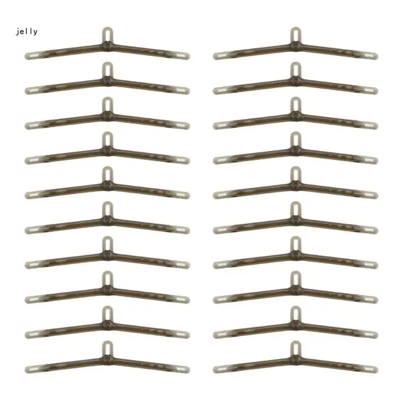 20Pcs Carp Fishing AntiTangle Sleeves 2 Baits Fishing Terminals Fish Hook Line Aligner Fishing Accessories Enduring 448C