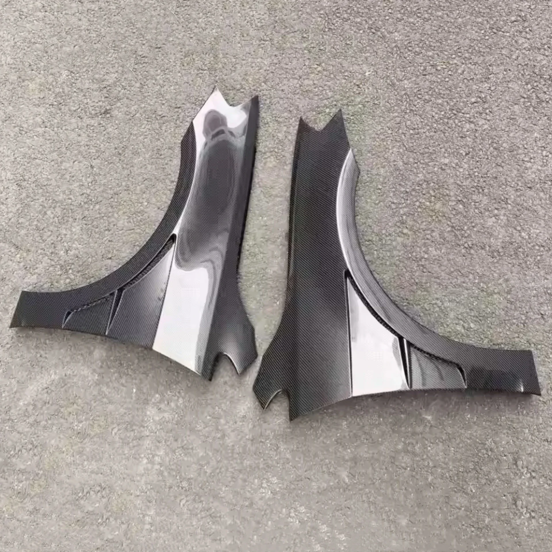 Karosserie-Kit aus Kohlefaser, linker und rechter Kotflügel für Volkswagen VW Golf 7, modifiziertes Surround-Autozubehör