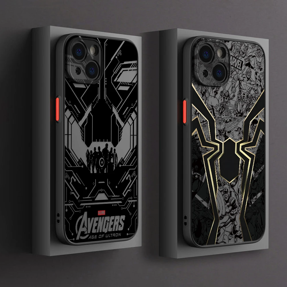 Avengers Spider-Man Phone Case for Oppo Realme C53 C55 C35 C31 C25Y C20 C15 C11 13 12 11 10 9 8 Pro Plus 4G 5G Matte Hard Cover