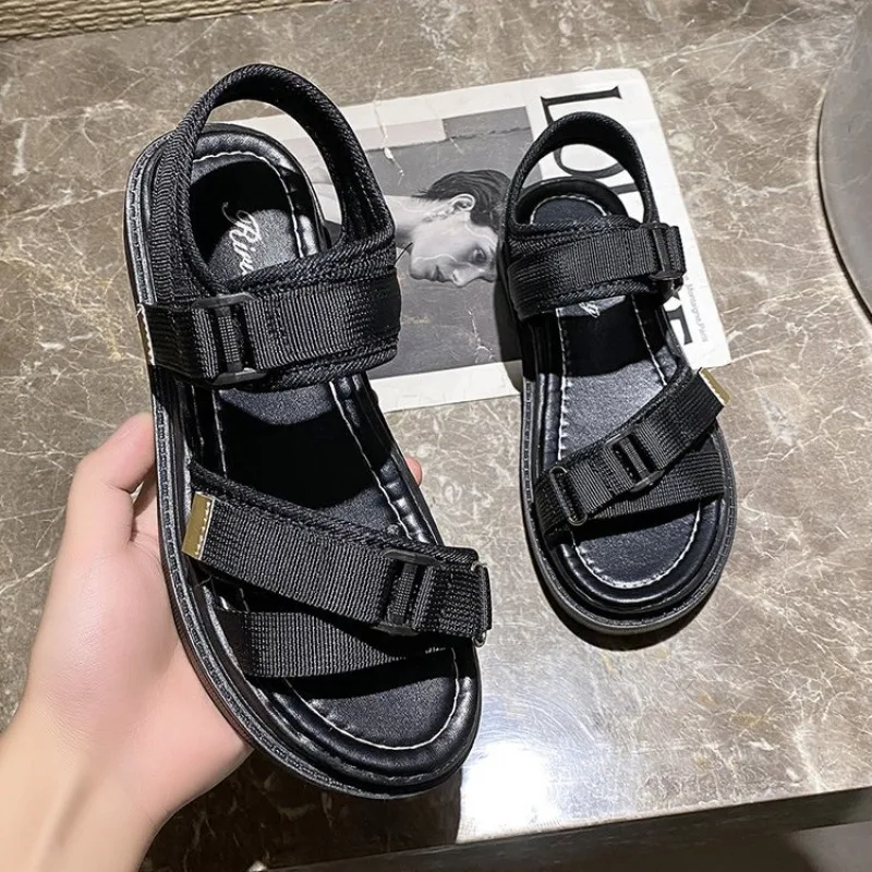 Maogu 2024 weiche lässige offene Zehen keile Frauen Schuh Strand Sandale bequeme Sandalen Sommerschuhe Frau flache Plattform Sandalen 40