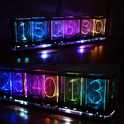 DS3231 Digital LED Alarm Clock Kit Large Font 6-digit Electronic Clock Bulk Music Spectrum Module DIY Featuring Voice Wake-Up