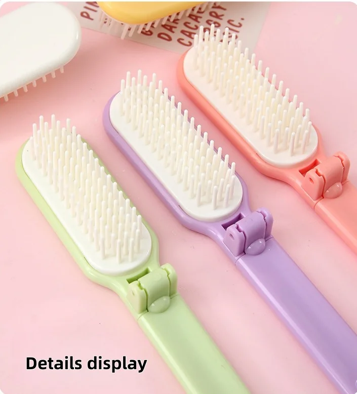【Logo Custom】50Pcs Customized Cute Multi Color Mini Macaron Folding Comb Small Batch Enterprise Customization Wholesale
