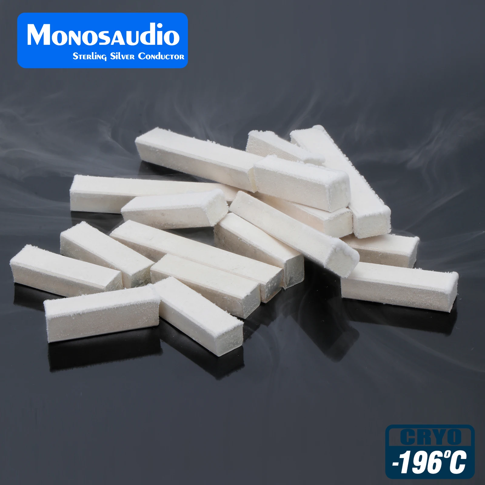 Plugue de alimentação de prata pura Monosaudio Hi-End CRYO -196 ° C UE EUA Schuko Power plug Conector de alimentação de prata sólida de alta pureza