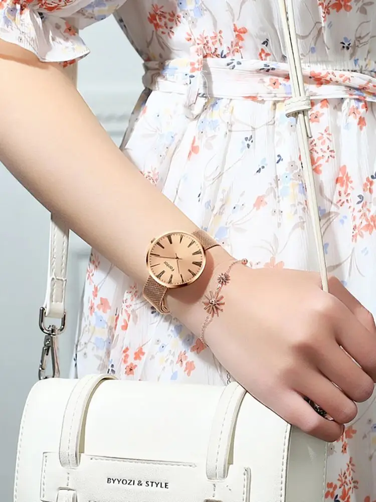 Women's Watches Brand Fashion Ladies Watch Leather Watch Female Quartz Wristwatches Waterproof Clock