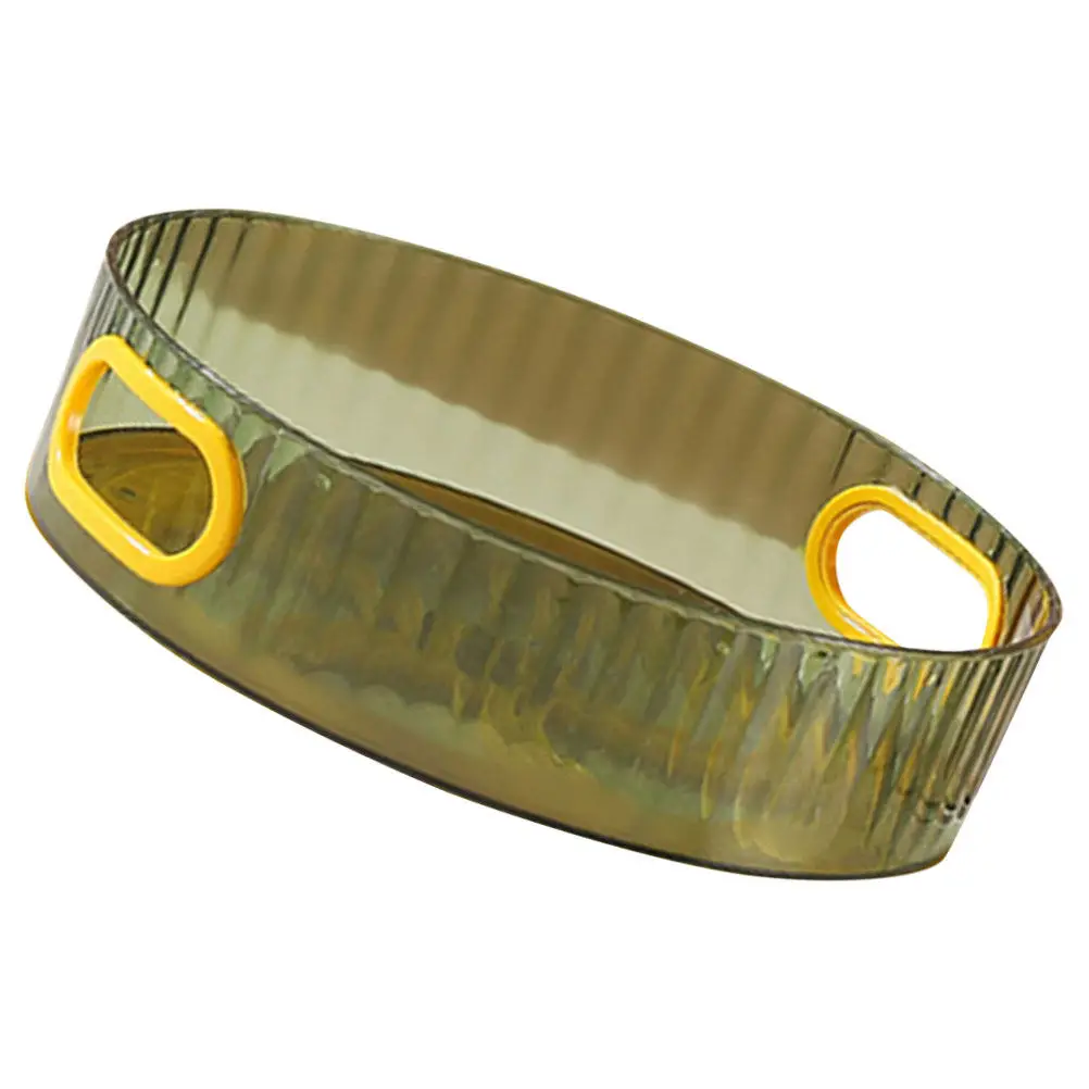 

Прозрачный вращающийся органайзер для косметики, вращающийся поднос для хранения, подставка для парфюмерии и уходовых средств, вращающийся настольный органайзер