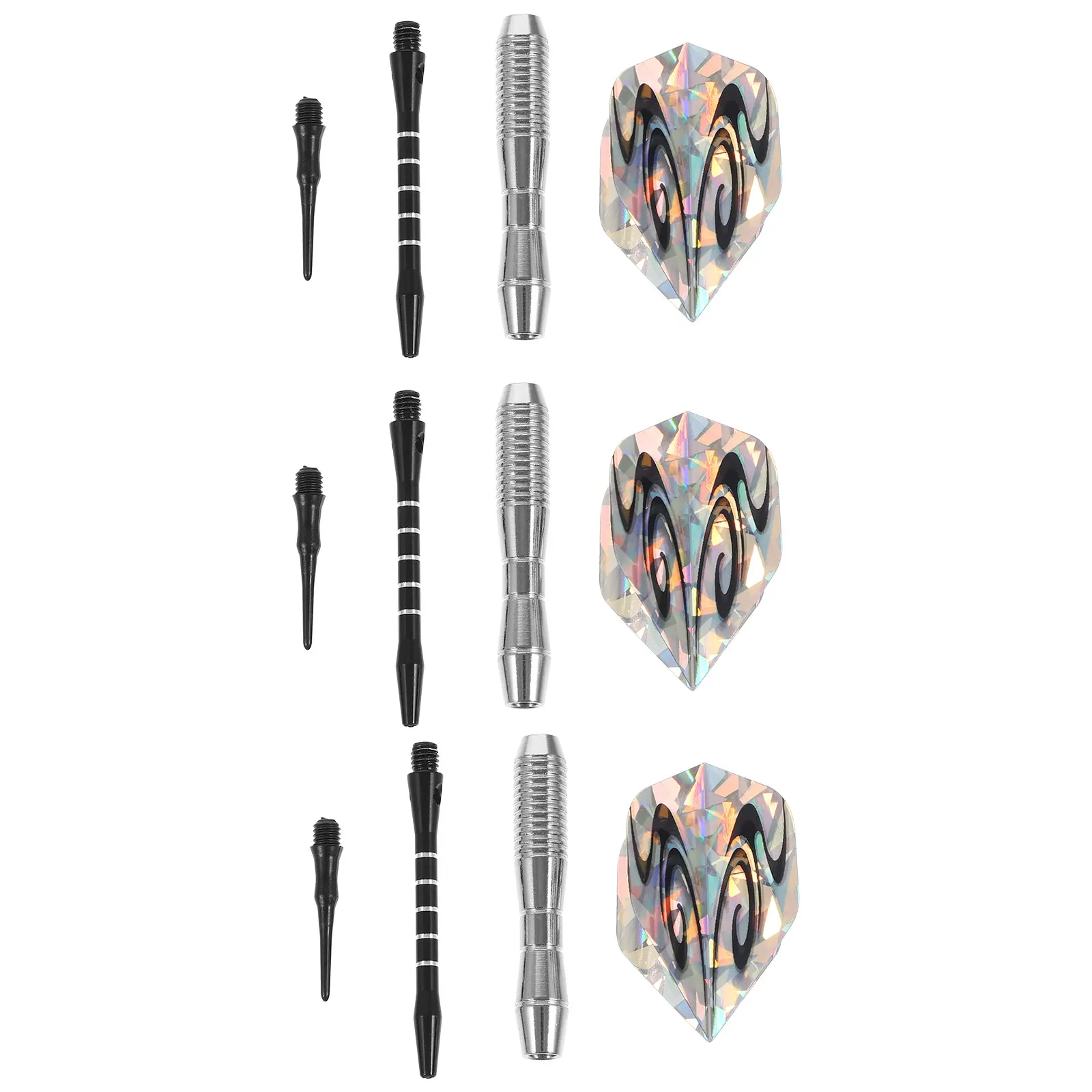 

1 set Soft Plastic Tip Safe Dart Set Black Shaft Leisure Plaything Sports Supplies Toy Games Outdoor Fun