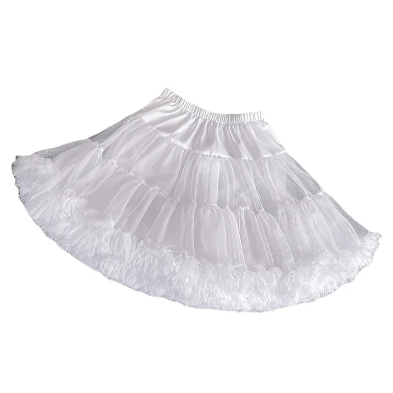 Enaguas de crinolina para boda, falda interior para fiesta, Ballet blanco, baile, tutú, Lolita