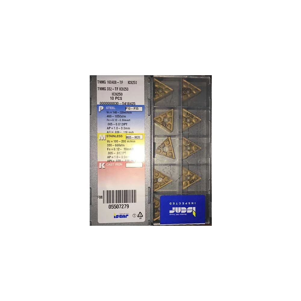 

ISCAR Original TNMG TNMG16 TNMG160408 TF IC9250 TNMG160404 99 PM20 Medium Carbide Turning Inserts
