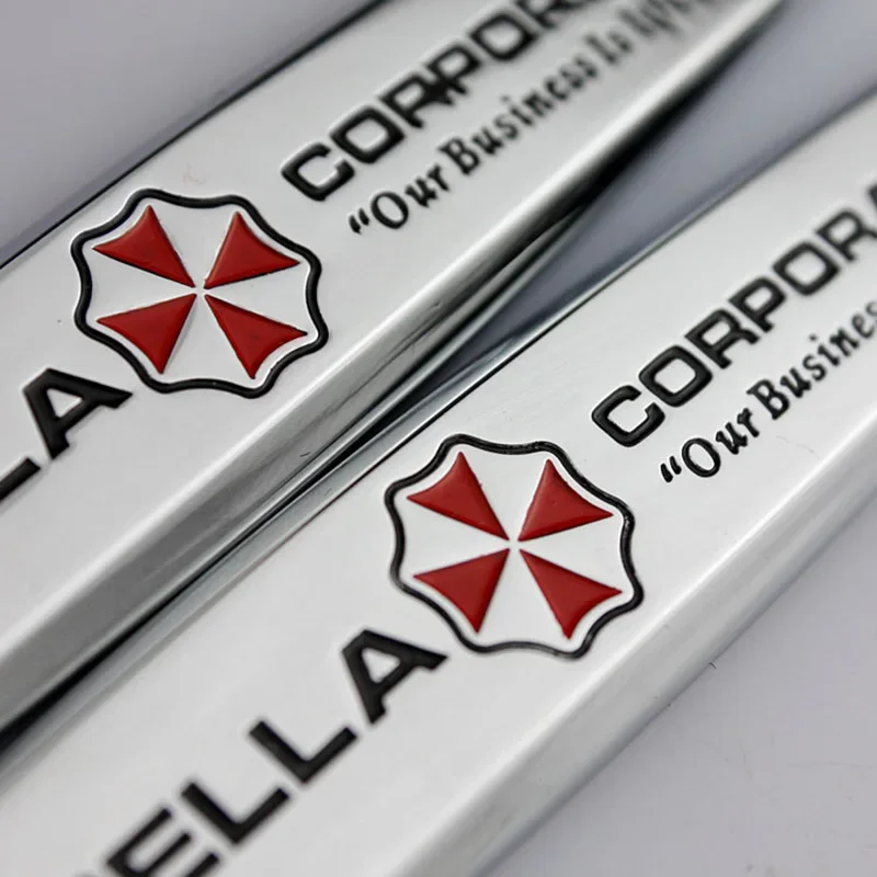 Quality Umbrella Corp. Sticker Emblem Car Auto Fender Badge Side Door 100% 3D Metal Chrome Decor Automobile Tuning Car-Styling