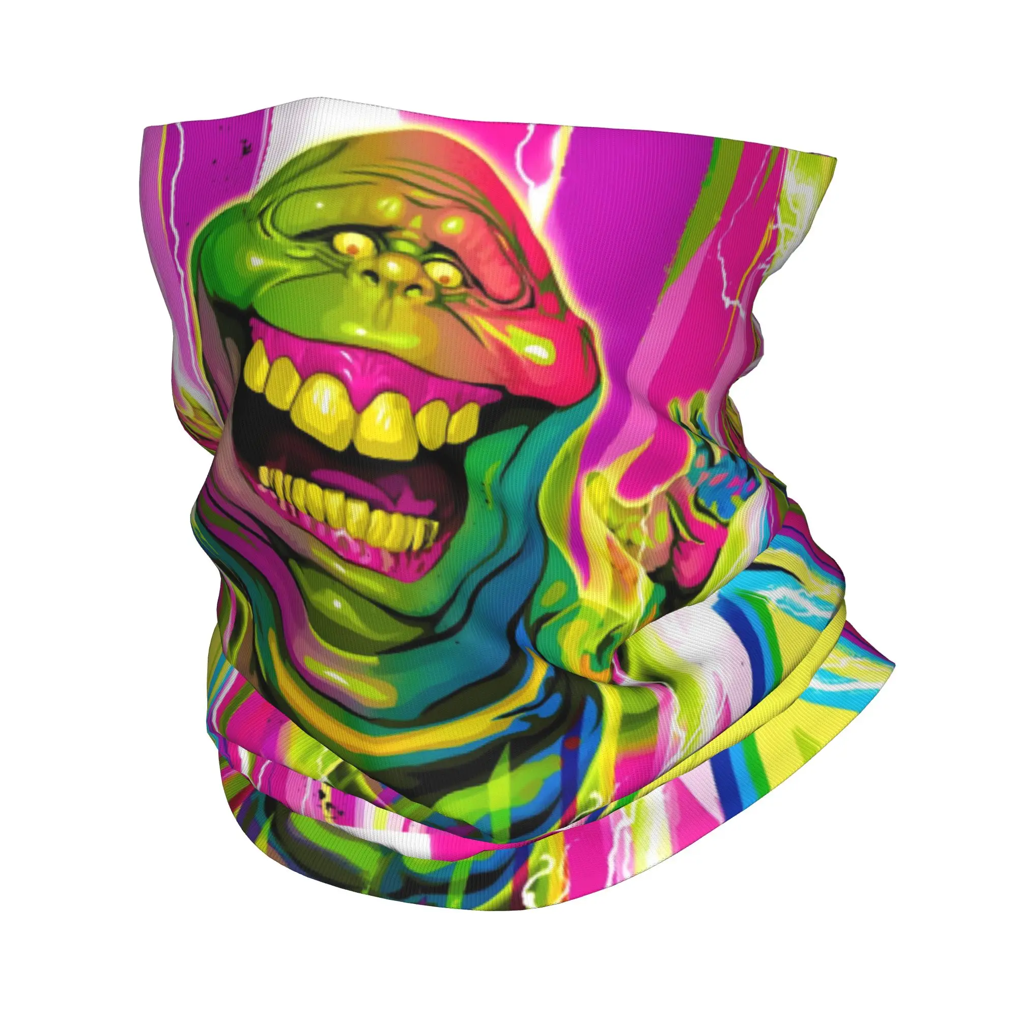 مخصص Ghostbusters باندانا الشتاء الرقبة أدفأ المرأة يندبروف التفاف الوجه وشاح للتزلج أنحل الجراب عقال