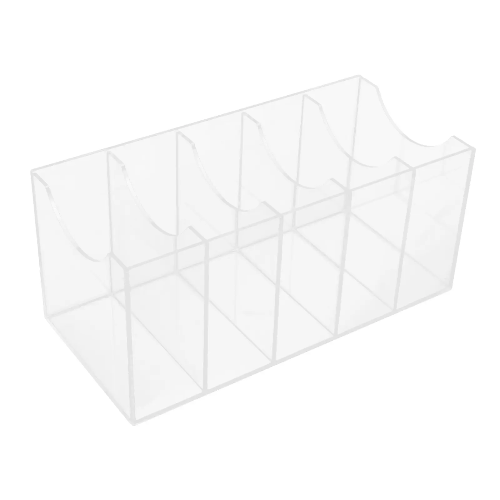 

Clear 5 Compartment Belt Organizer for Closet Acrylic Belt Storage Holder Display Case Tie Organizer Drawer Accessory Rack