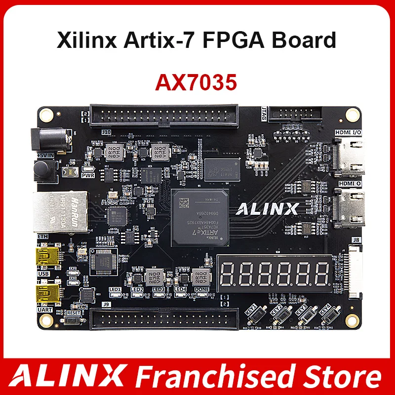 Макетная плата fpga ALINX AX7035 XILINX Artix-7 XC7A35T FPGA board A7 SoMs оценочные наборы