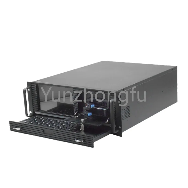 Rack Case With 8.9 Inch LCD screen High performance 4U 550MM Depth Workstation Server Case Industrail PC Chassis All-in-one 4U