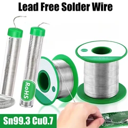 250/10G Lead Free Solder Wire Sn99.3cu0.7 0.5/0.6 0.8/1.0/1.2/1.5/2.0mm Tin Rosin Core Solder Welding Soldering Iron Repair Tool