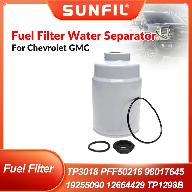 

Топливный фильтр TP3018 PFF50216 98017645, топливный водоотделитель 19255090 12664429 TP1298B для Chevrolet GMC
