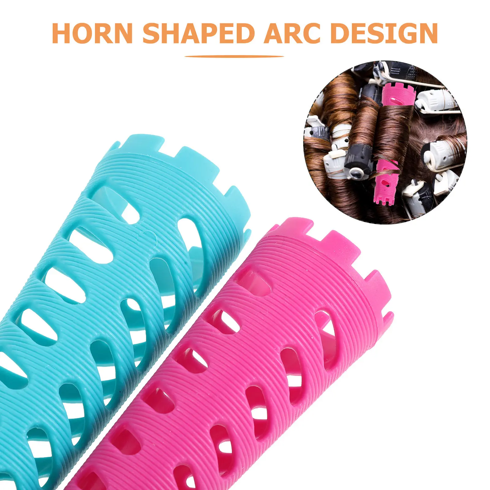48Pcs Cold Perm Rods Plastic Spiral Curlers 4 Colors Small Hair Curling Rods Salon Home Perm Hairdressing Heatless Wave Tools