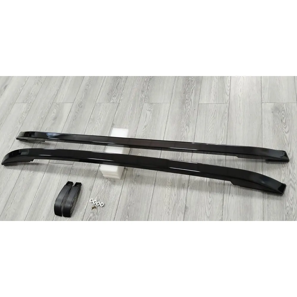 2Pcs Fits for Ford Ranger T9 2023 2024 Black Aluminum Top Side Rail Bar Roof Rail Rack