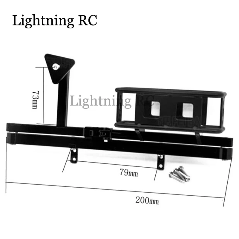 RC metal rear bumper with spare tire frame for 1/10 RC Crawler Car RC4WD D90 D110 Gelande II Upgrade parts