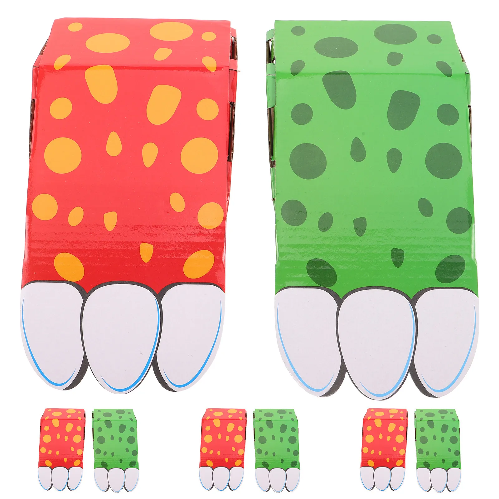 

4Pairs Kids Cardboard Claws Costume Creative Wearable Animal Paws Gloves Early Learning Pretend Party Classroom Prize