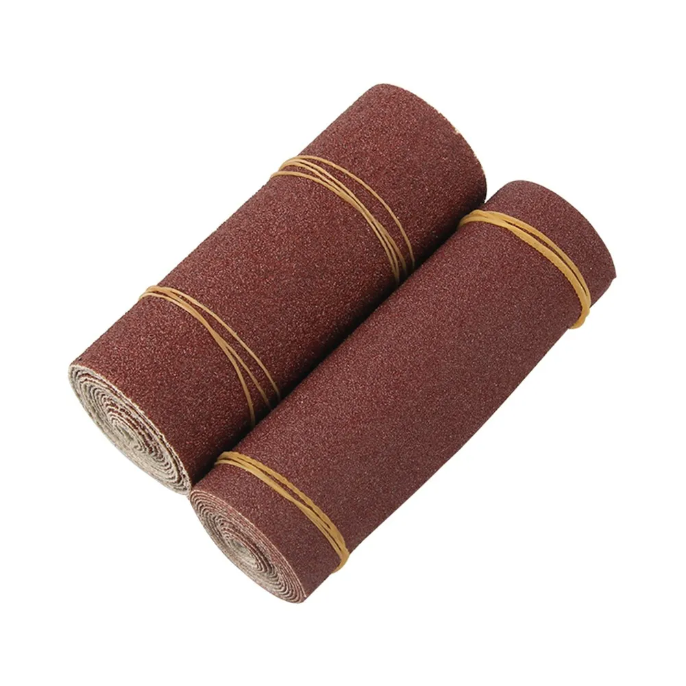 1Roll Assorted Grit Sandpaper 80-600 Grit Spindle Sanding Sleeves Oscillating Sander Metal Woodworking Polishing Abrasive Tools