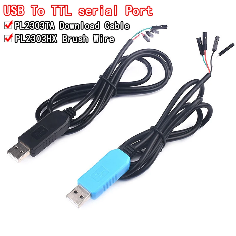 PL2303 PL2303HX/PL2303TA USB To RS232 TTL Converter Adapter Module with Dust-proof Cover PL2303HX for arduino download cable