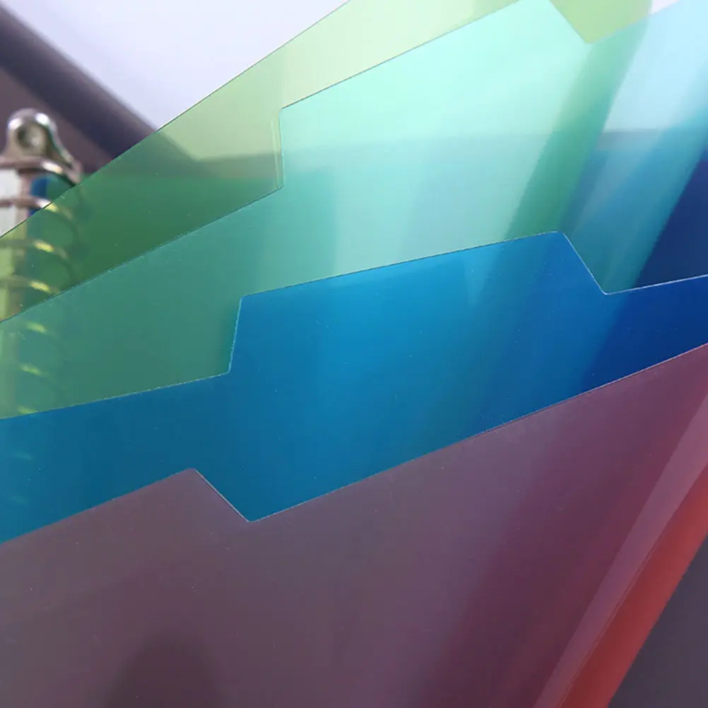 

8 комплектов цветных разделителей для папок-скоросшивателей, съемные вкладыши для отчетов, журналов, презентаций, канцелярские принадлежности