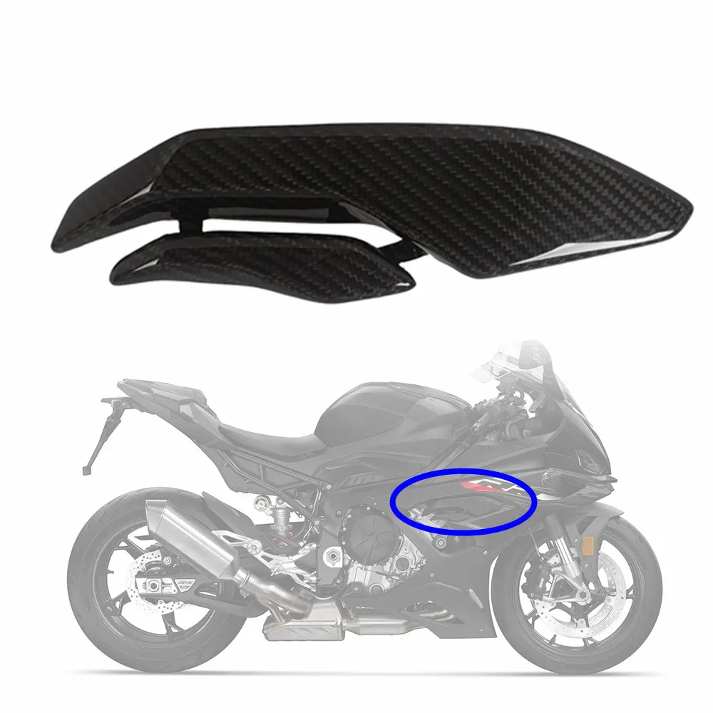 

Motorcycle Carbon Fiber Air Deflector Panels Cover Right Side For BMW S1000RR S1000 RR 2023 2024 Small Winglet Fairing Kits