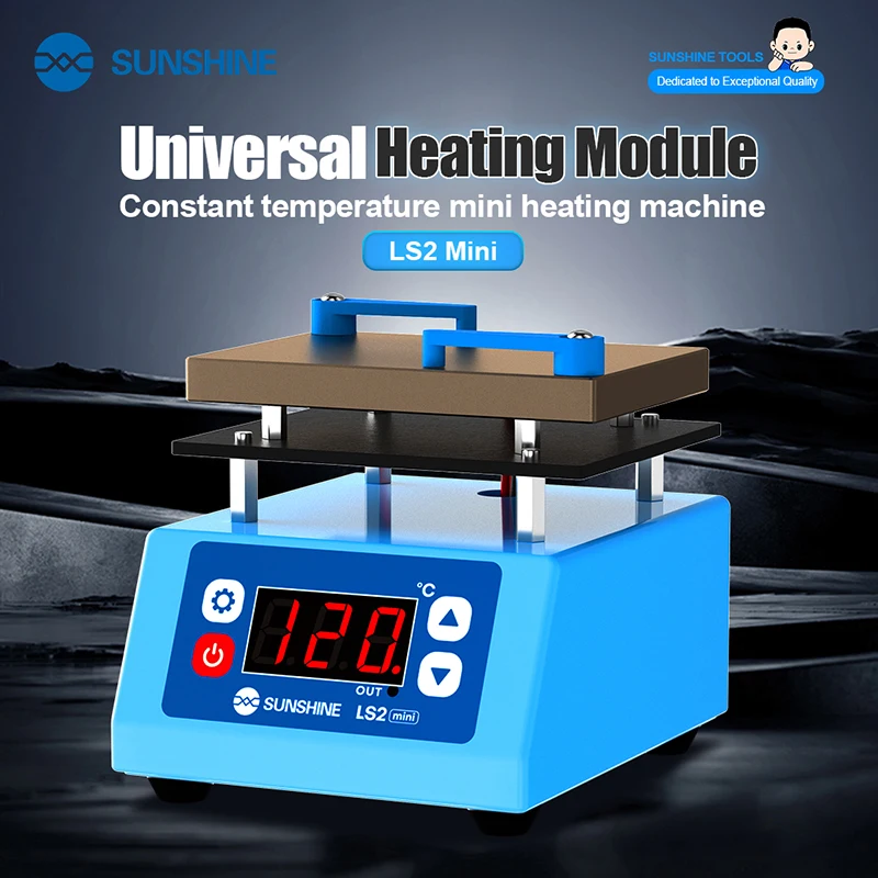 SUNSHINE LS2 MINI Universal Heating Platform Layering/tinning/lamination/glue removal for all mobile phone motherboards