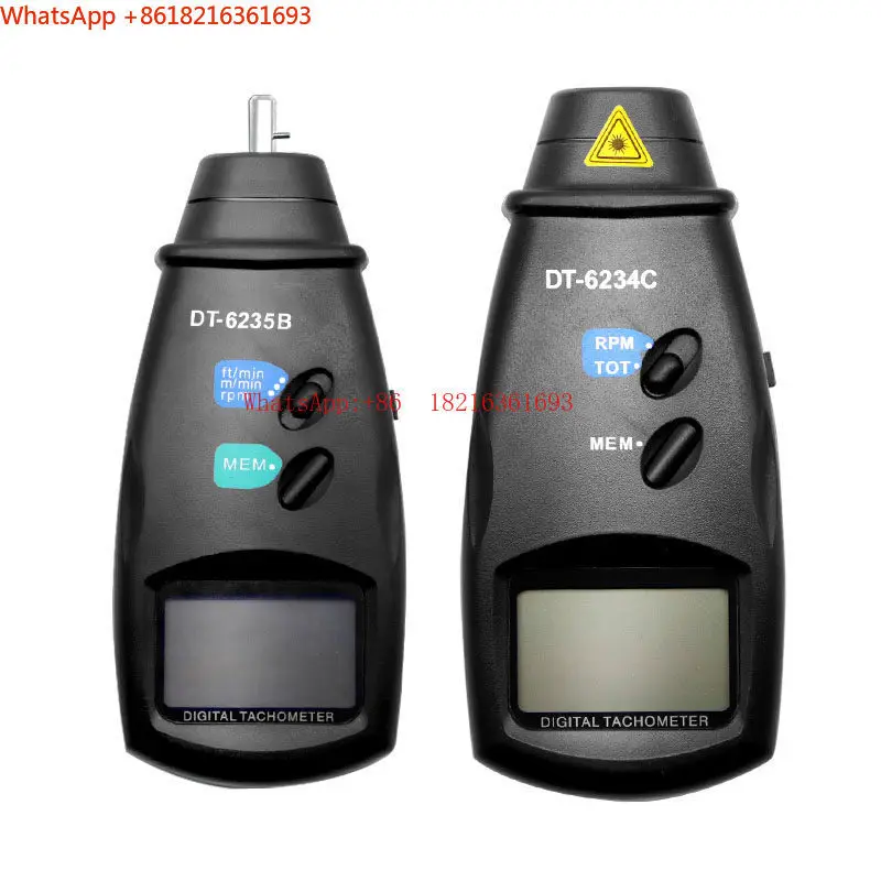 Limited Offer Tachometer Speedometer Digital Display Stroboscopic Meter Motor Speed Measurement Line Speed Tachometer