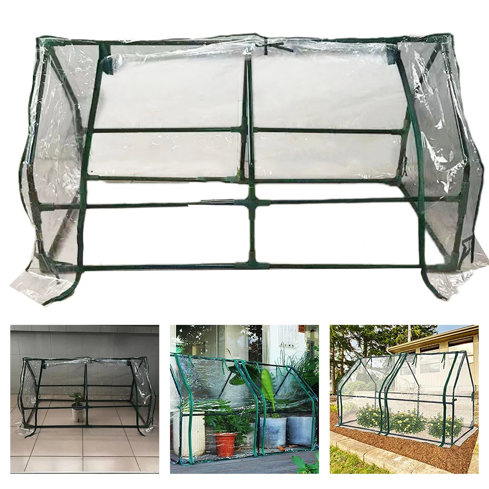 Flower House Cover Green House Cover Duty Portable Mini Greenhouse PVC Thick Cover UV-resistant Weather-resistant