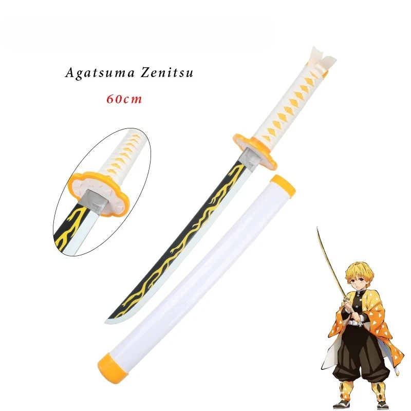 Demon Slayer Katana  Cosplay Weapons Japanese Anime Kimetsu No Yaiba 60cm Toy Sword  Zenitsu  Kyoujurou  Tanjirou