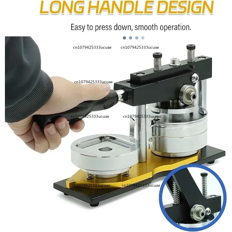 2x2in Square Fridge Magnet Maker Machine Kit, 50x50mm Refrigerator Sticker Making Machine+Paper Cutter+100 Sets Materials