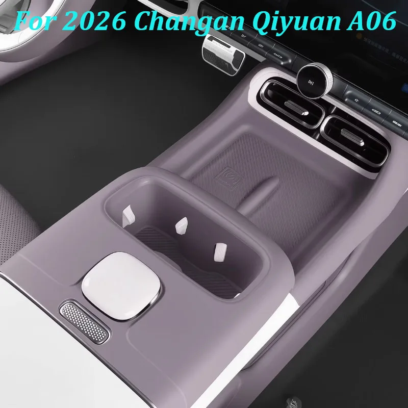For 2026 Changan Qiyuan A06 Full Coverage Central Control Silicone Pad Water Cup Slot Anti-Slip Protector Interior Accessories