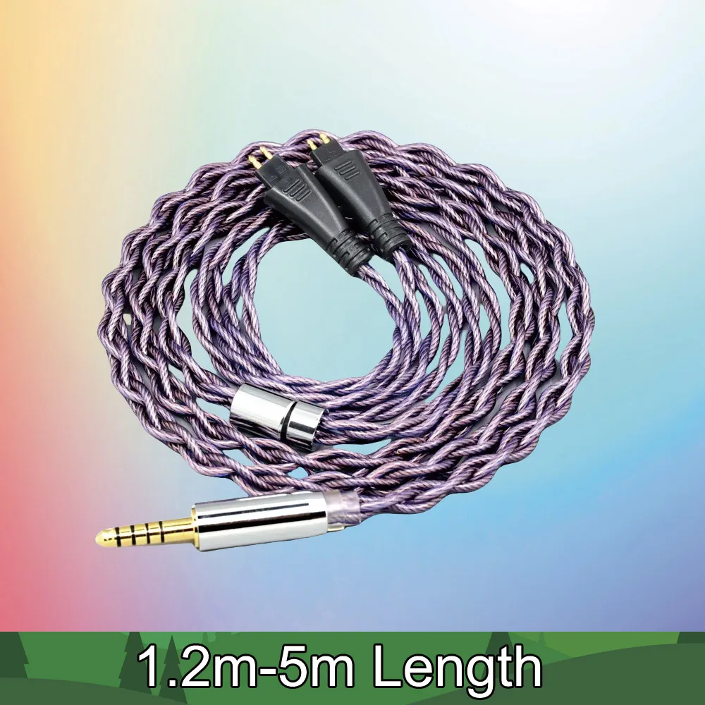 

litz 7N OCC For FOSTEX TH900 TH1000RP TH1100RP TH-909 TR-X00 TH-600 MK2 Type2 1.8mm 140 cores Earphone Headphone Cable 7895