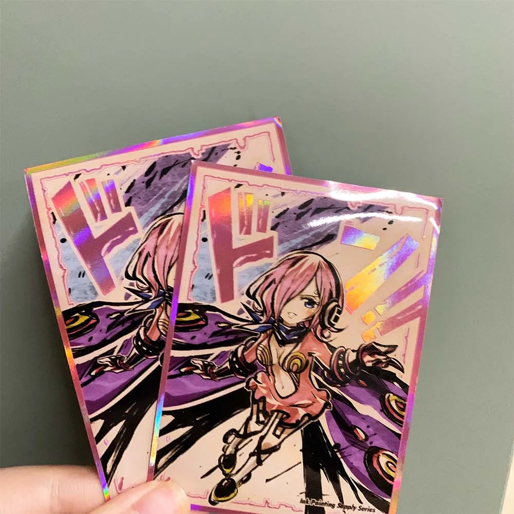 

60 шт. 67x92 мм ONE PIECE лазерные рукава для карт аниме Ace Sanji Pudding Nami Chopper фигурки OPCG PTCG коллекционные карты протектор подарки