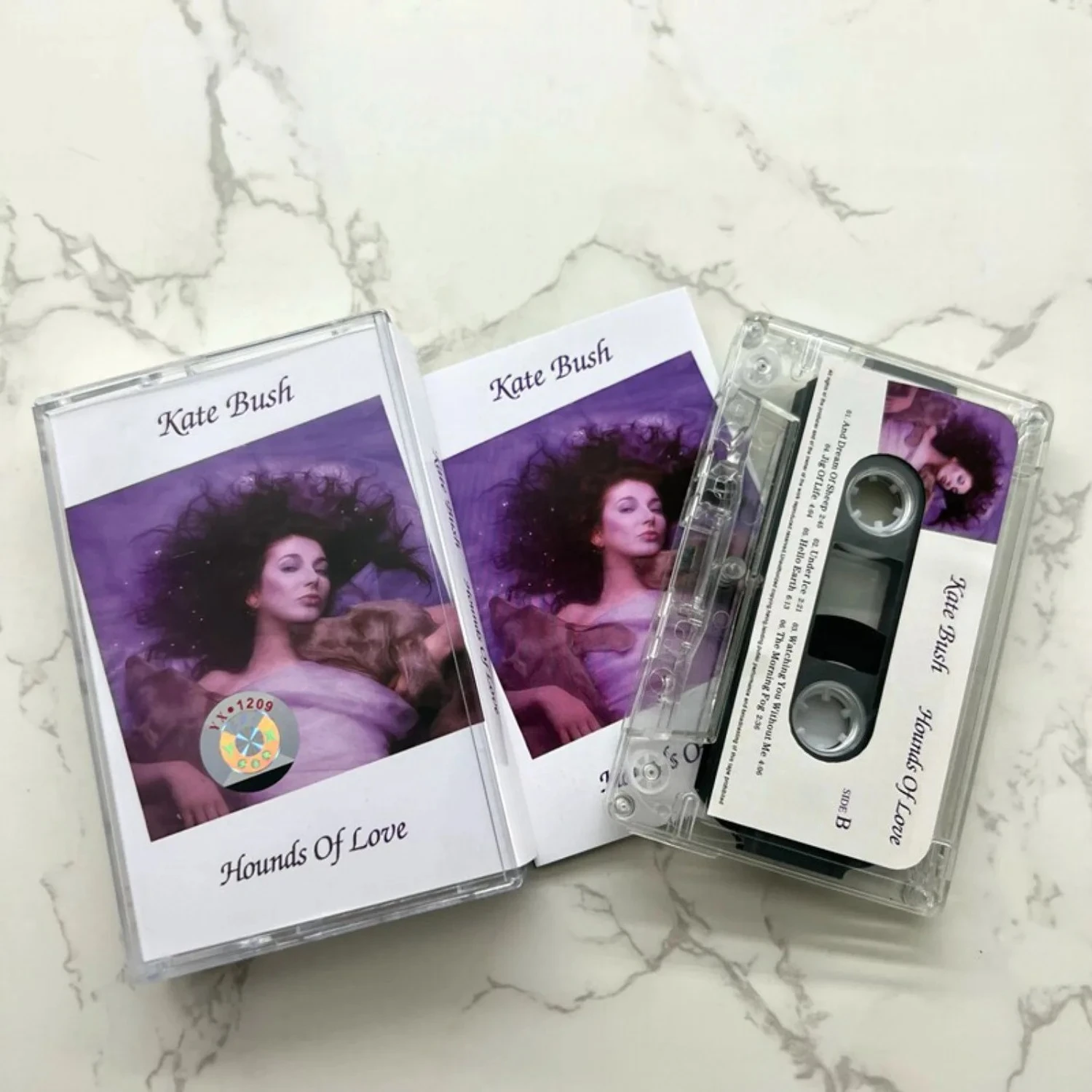 Western Retro Art Pop Music Cassette Tape, Dreamy Purple-Tone Portrait Art Photography Cover, Atmospheric Track Collection