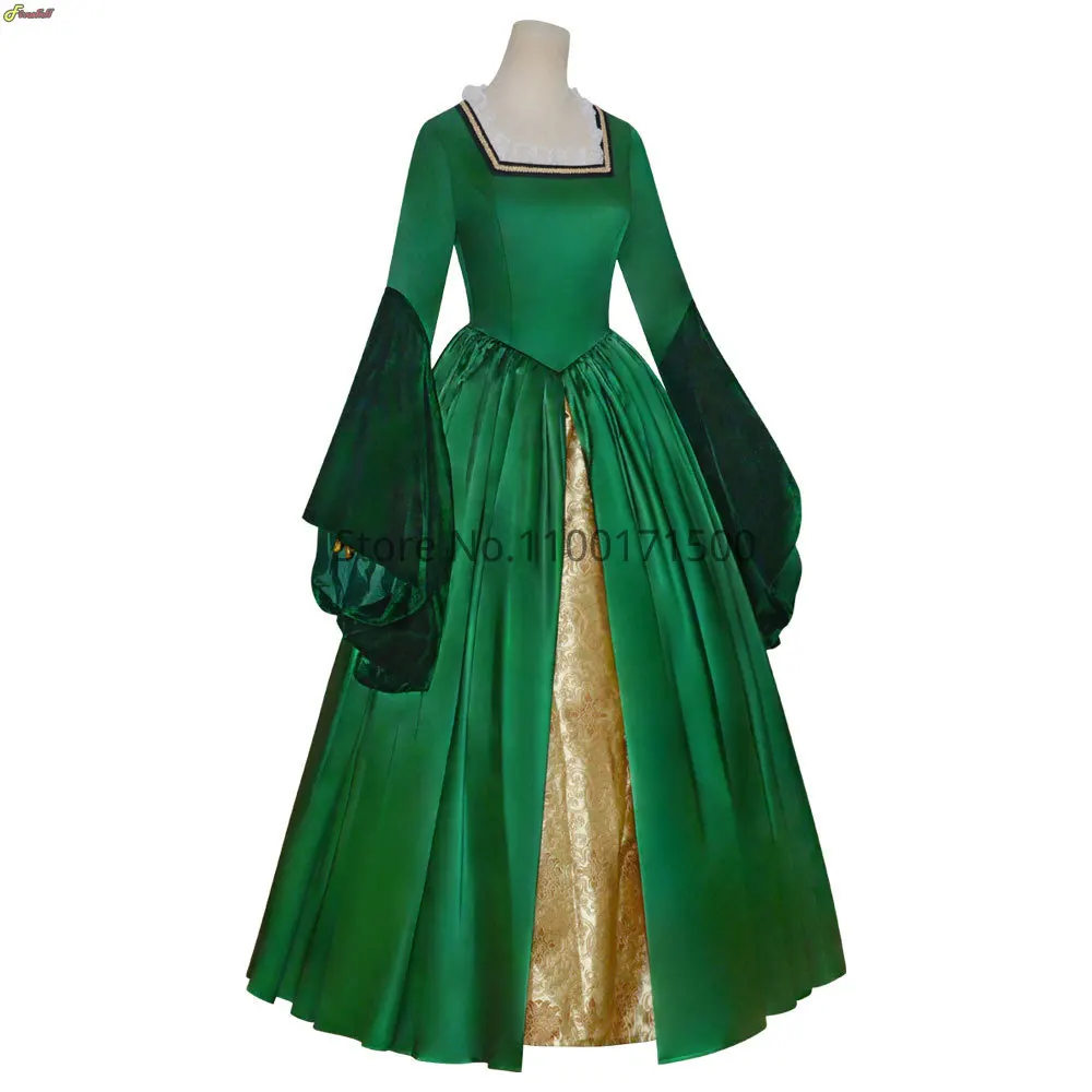 Halloween Renaissance Dress Princess Mary Cosplay Dress Green Dress Queen Cosplay Princess Ball Gown Medieval Dress Costume