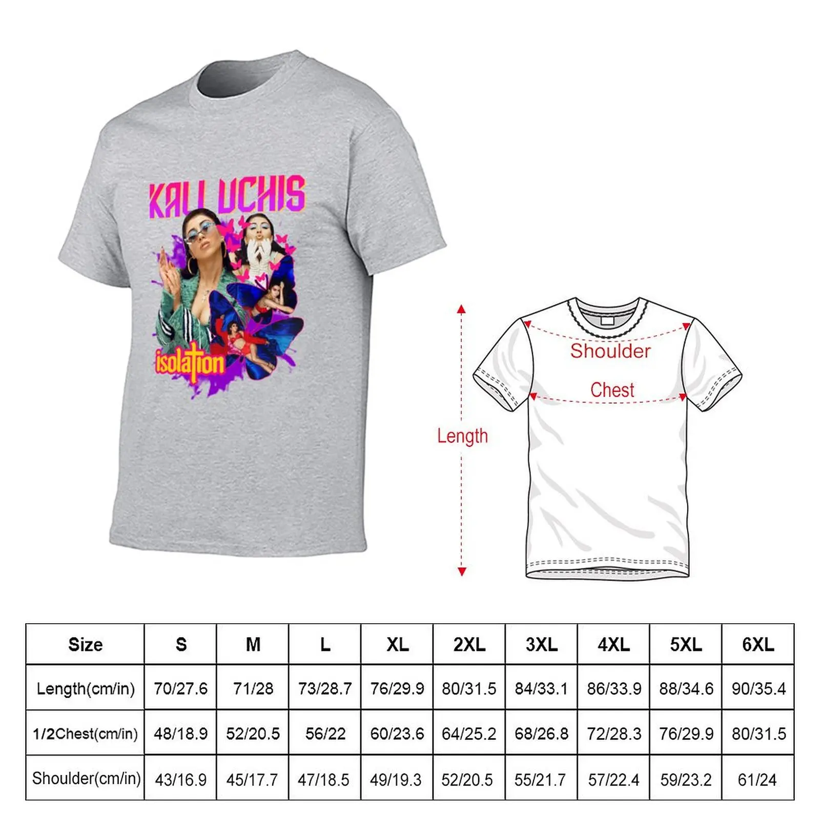 Vintage Kali Uchis - Isolation T-shirt blanks Blouse new edition black t-shirts for men