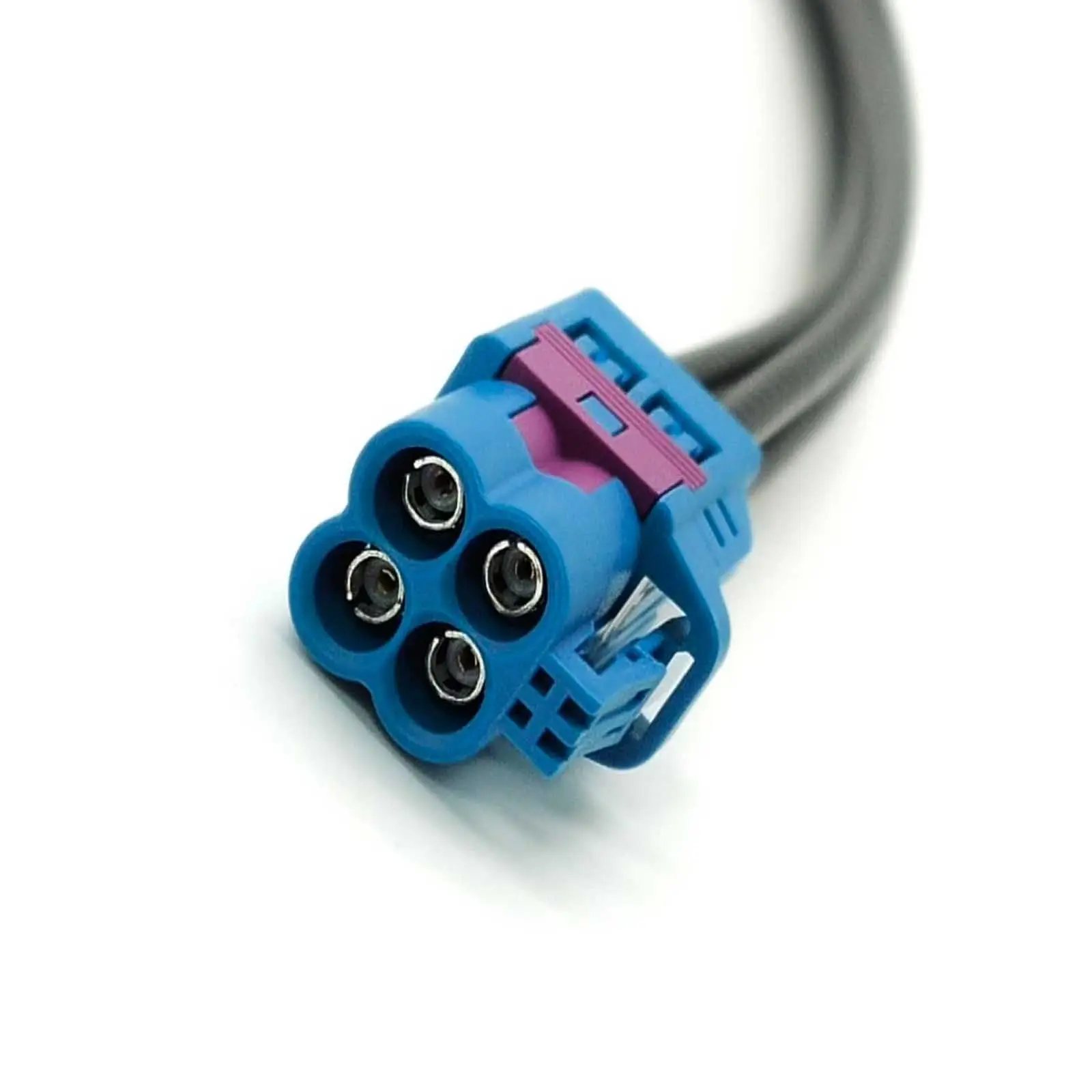 Mini Fakra 4 in 1 Z Straight Jack Female Four Ports Vehicle LVDS Cable Adapter RF Coaxial Extension 50CM（Compatible with