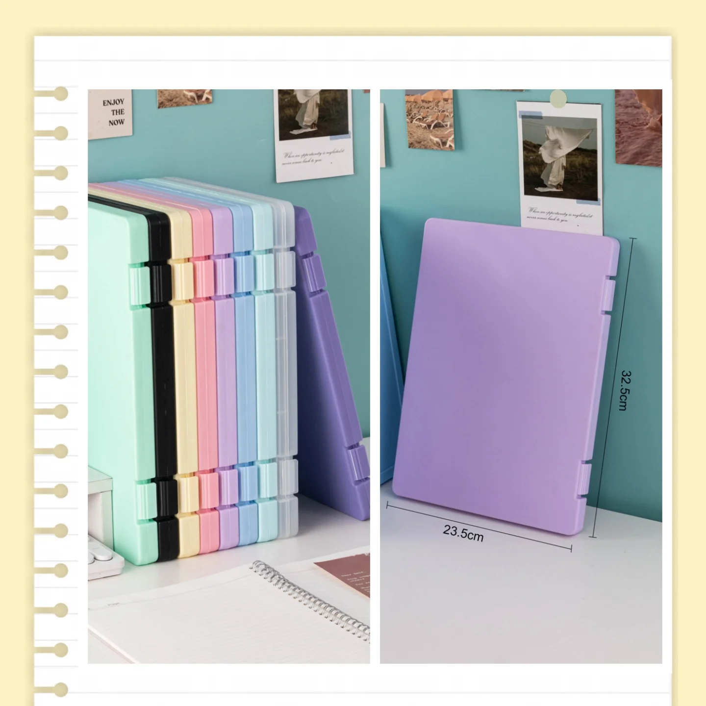 

Two-In-One Test Paper Storage and Study Material Organizer, Test Paper Folder, A4 Document Writing Clipboard